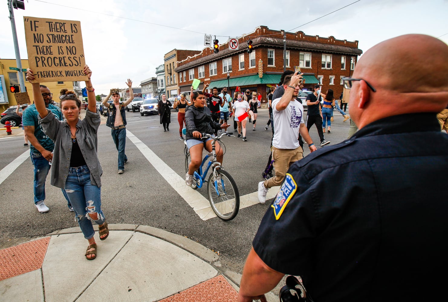 Crowd gathers for peaceful protest and march in Middletown