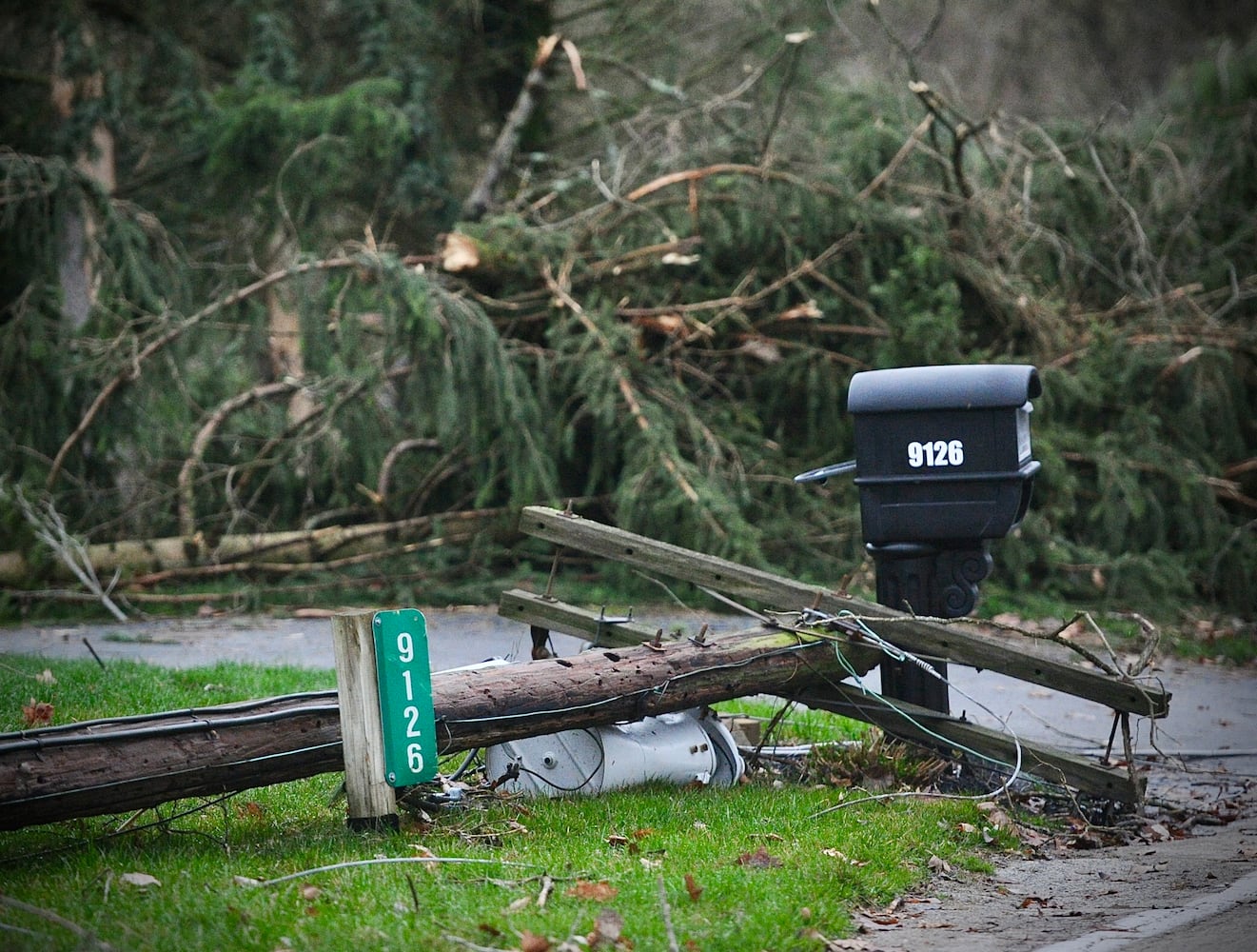 Tornado damage Miami county