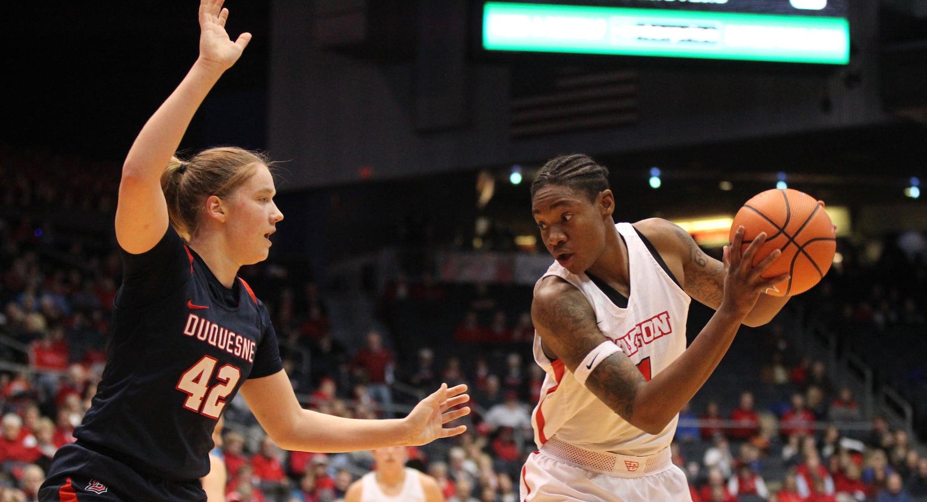 Women's basketball photos: Dayton Flyers vs. Duquesne