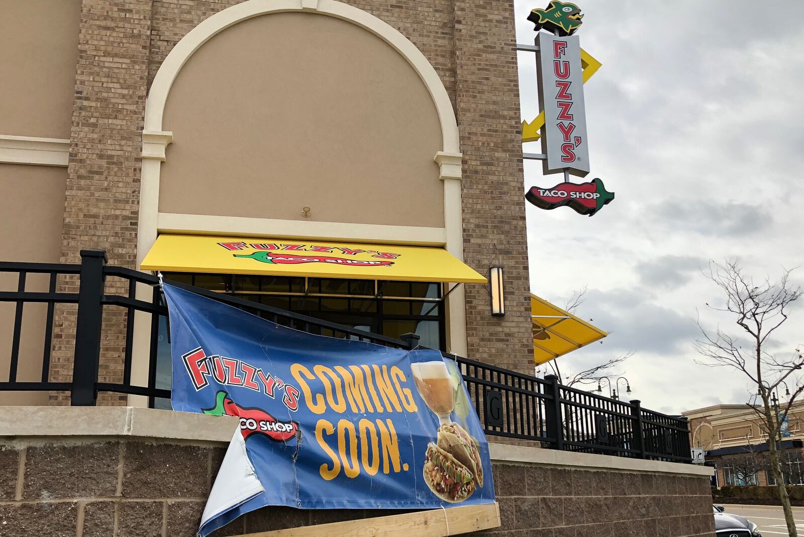 Fuzzy’s Taco Shop will open April 23 at The Greene. MARK FISHER/STAFF