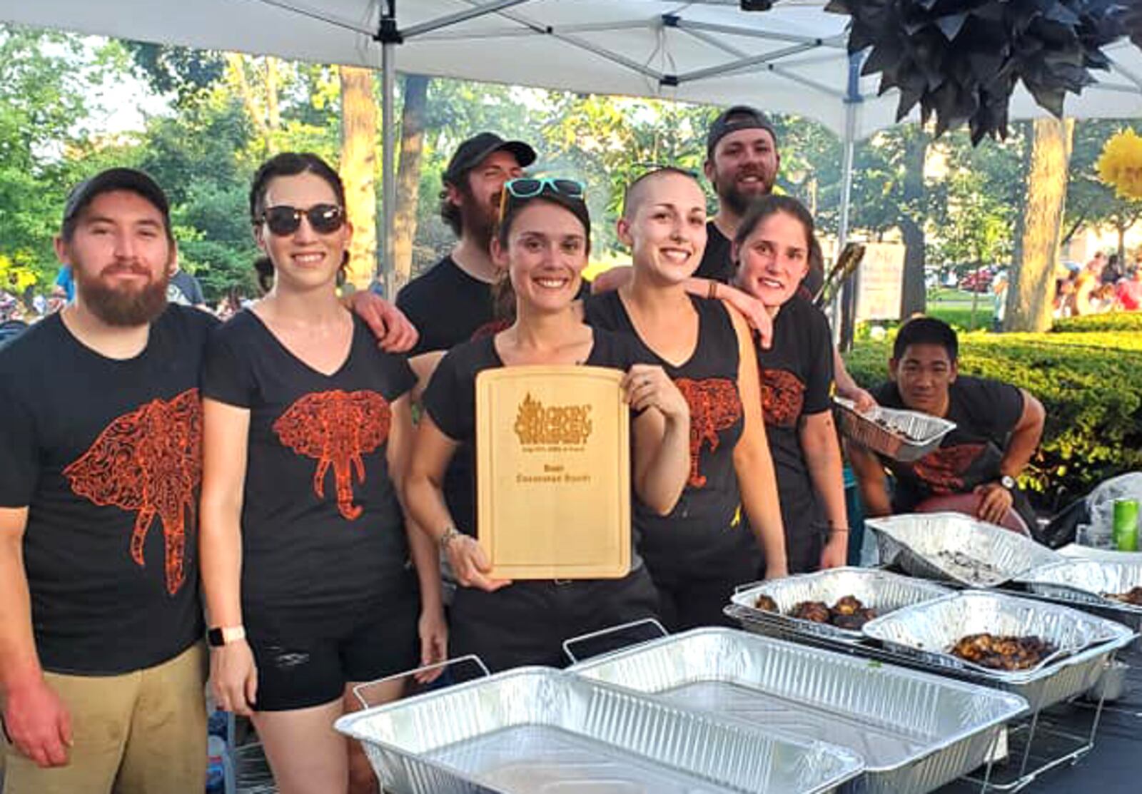 The People's Choice Award for "Best Damn Wing" was given to Nick's Restaurant in Xenia at this year's Kickinâ Chicken Wing Fest. ALEXIS LARSEN