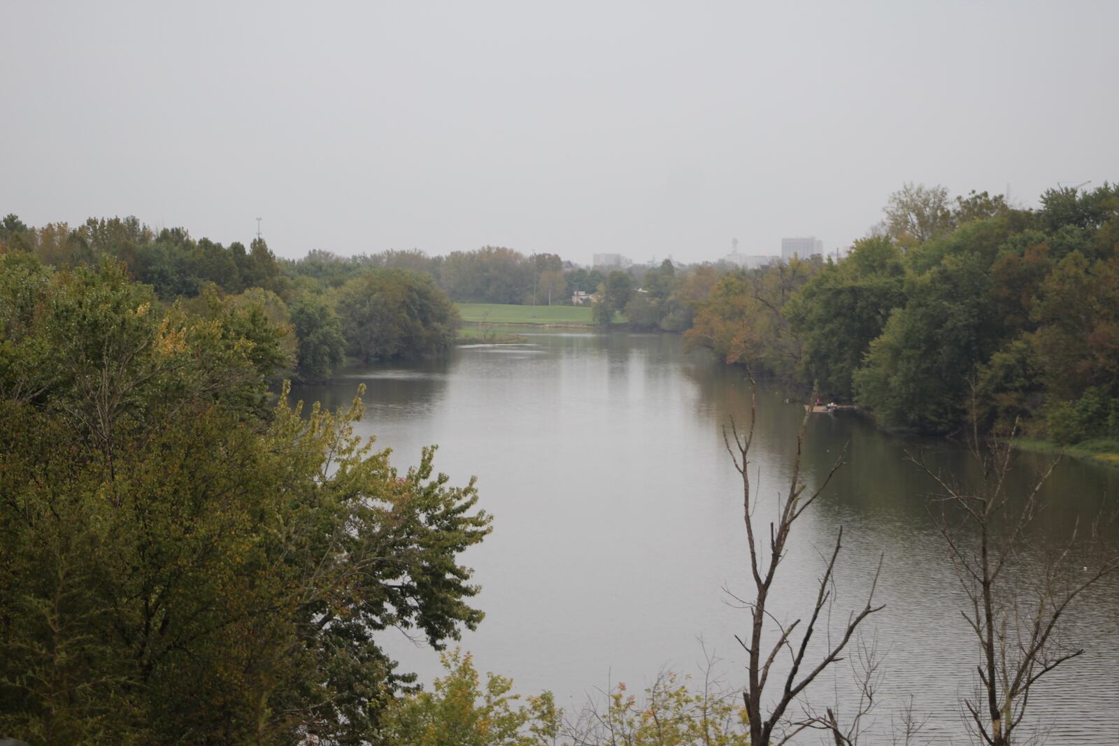 The lower Great Miami River, not far from Dayton’s Water Reclamation facility. CORNELIUS FROLIK