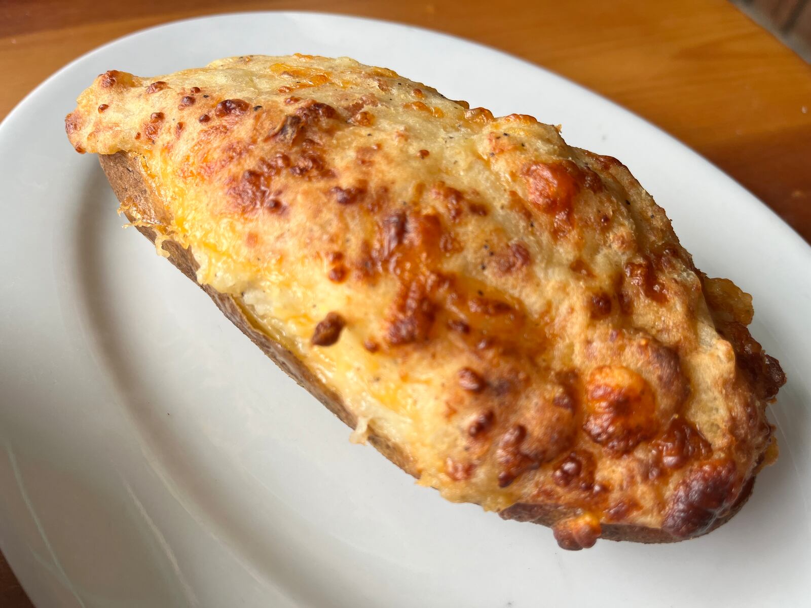 A twice baked potato from The Back Porch in Destin, Florida. NATALIE JONES/STAFF