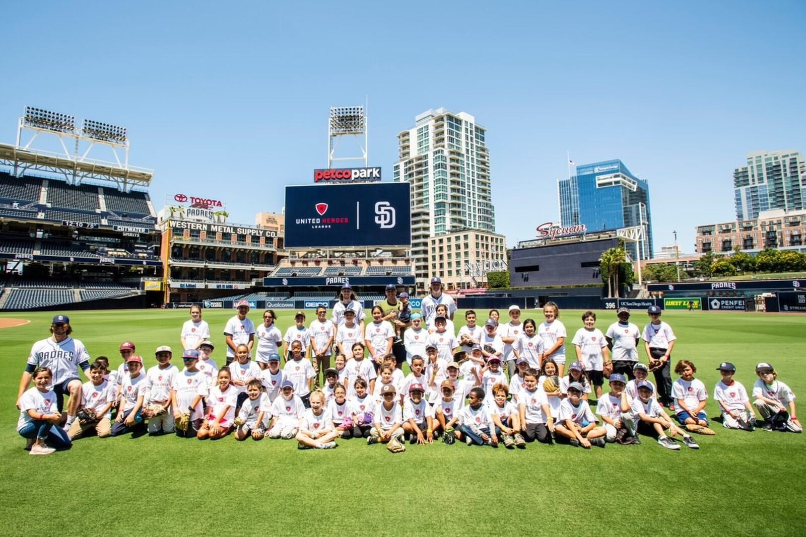 United Heroes League baseball clinic for children of military families hosted by San Diego Padres reliever Craig Stammen at Petco Park in San Diego. CONTRIBUTED