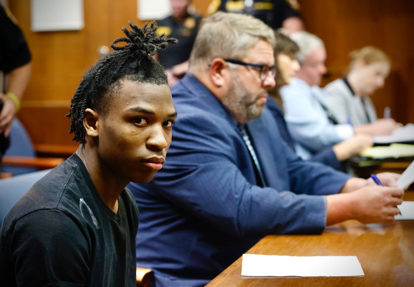 Da'Trayvon Mitchell was sentenced July 31, 2024, in the death of a Brandon Cooper, a Beavercreek Lyft driver, in Montgomery County Common Pleas Court. MARSHALL GORBY/STAFF