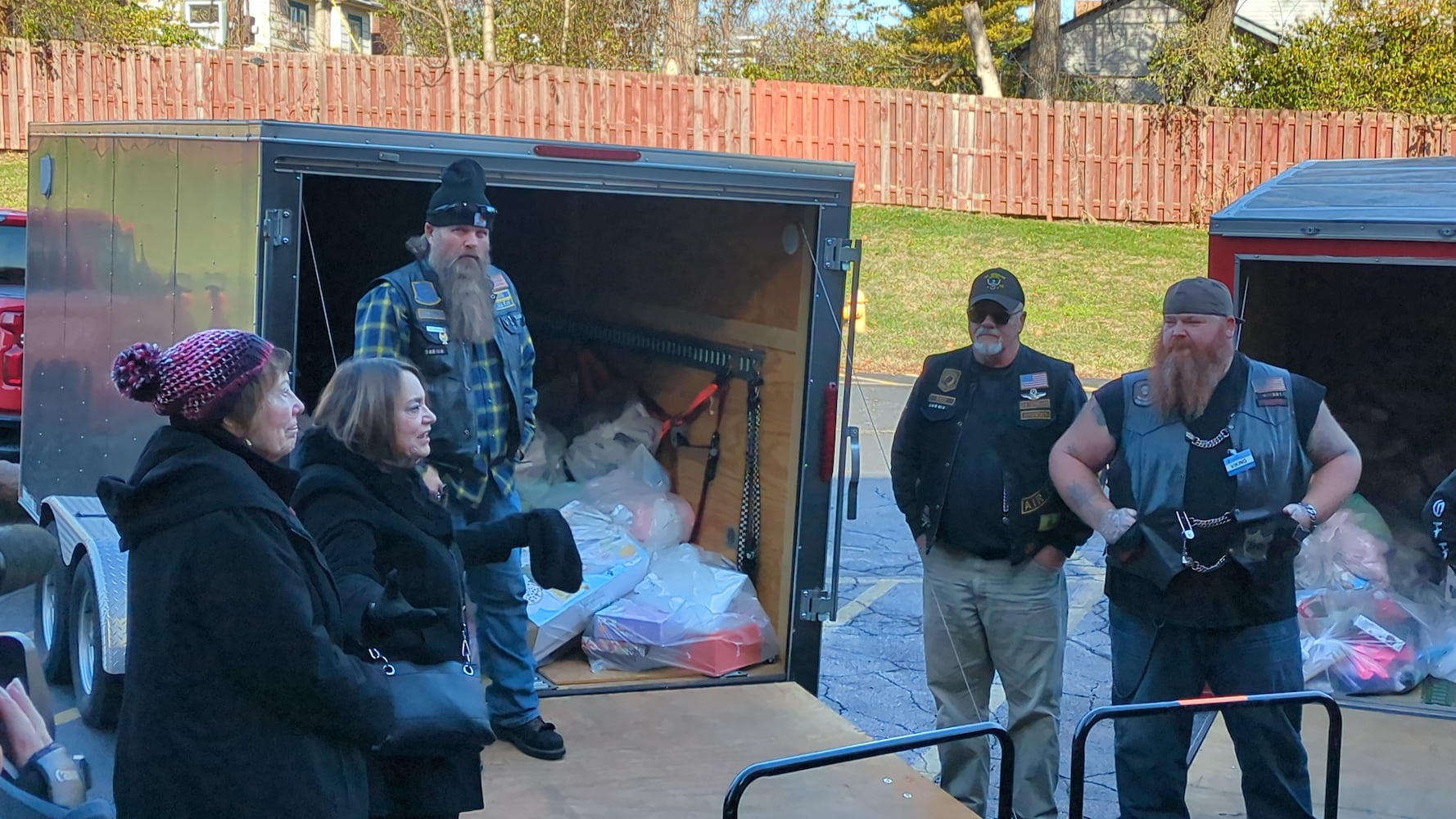 Bikers deliver more than $10K in presents to Montgomery County foster kids