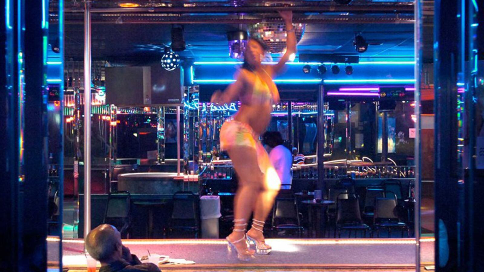 A 2006 file photo of a dancer at the Blue Flame Lounge on Bankhead Highway.