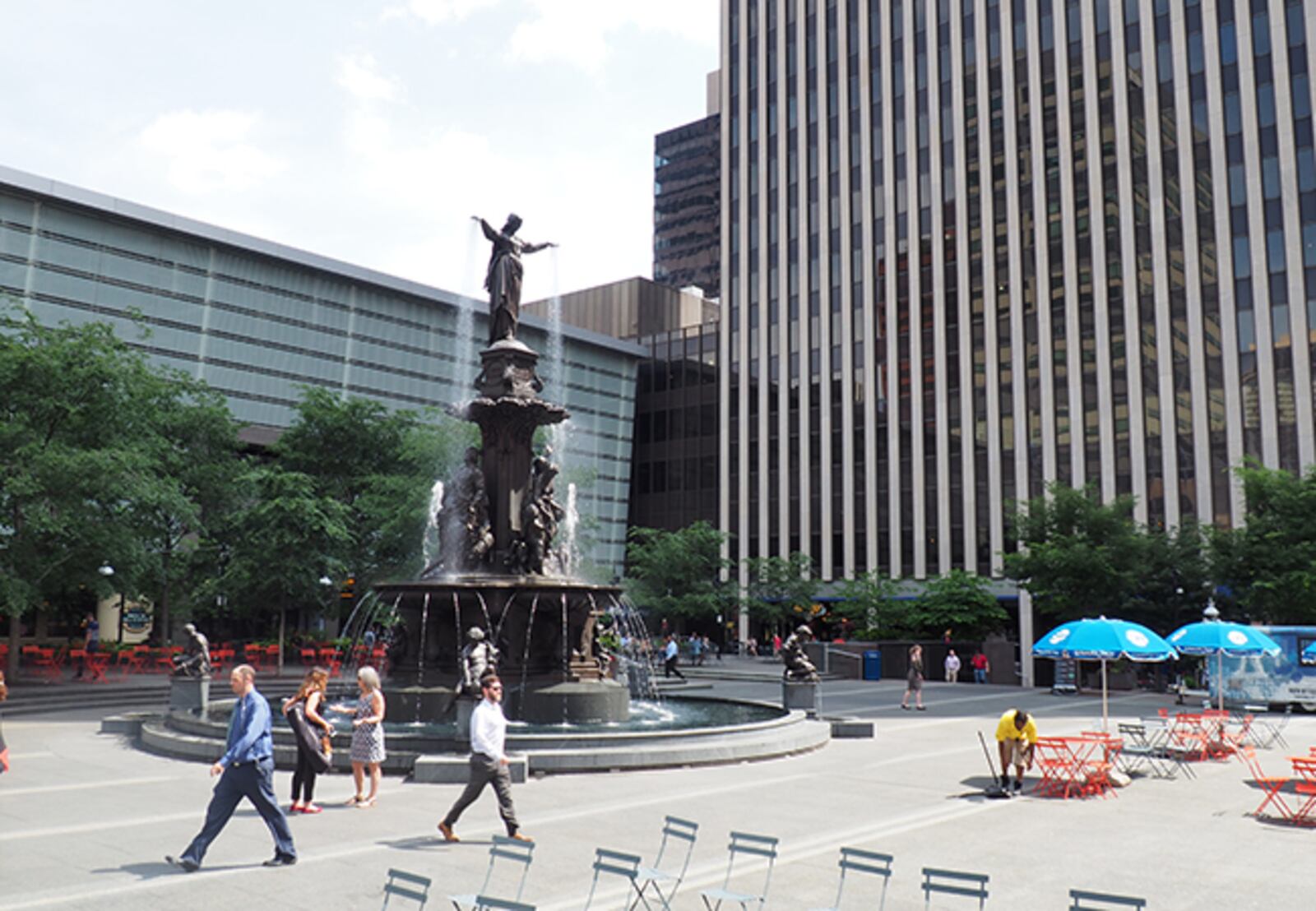 Fountain Square in downtown Cincinnati. CONTRIBUTED