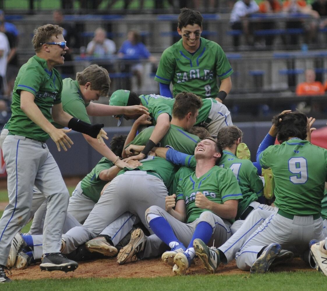 D-II state baseball: CJ defeats Gilmour Academy to defend championship