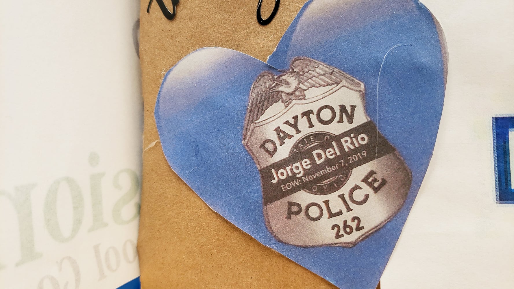 Thank You letters delivered to Dayton Police and Jorge Del Rio family