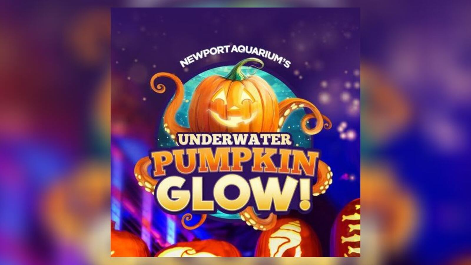 The Underwater Pumpkin GLOW experience at Newport Aquarium in Kentucky will bring visitors face to face with several animals reimagined as giant glowing sculptures made from pumpkins. CONTRIBUTED