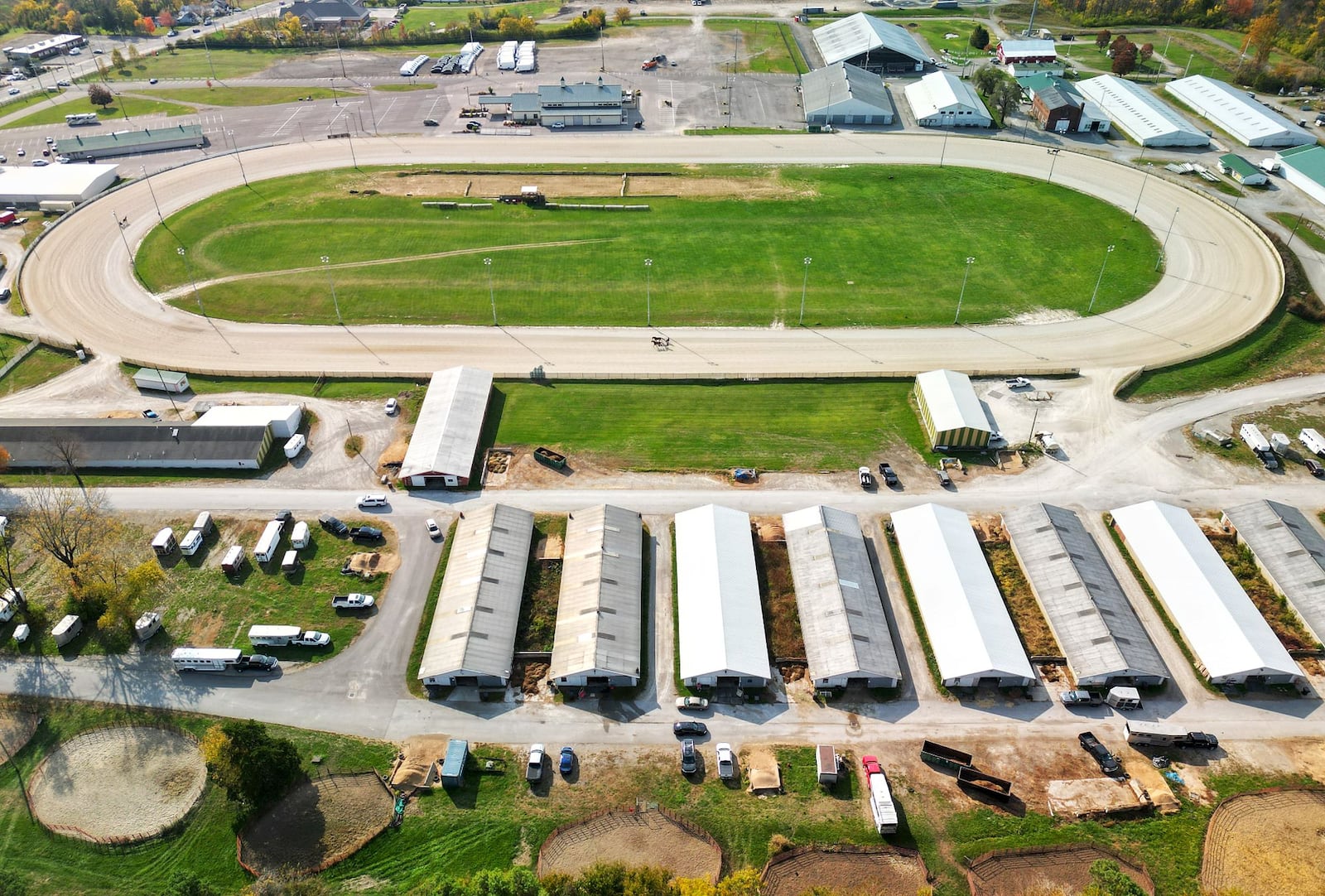 Warren County Agricultural Society voted to end harness racing training and close all barns housing 300-plus horses at Warren County Fairgrounds on Dec. 1. NICK GRAHAM/STAFF