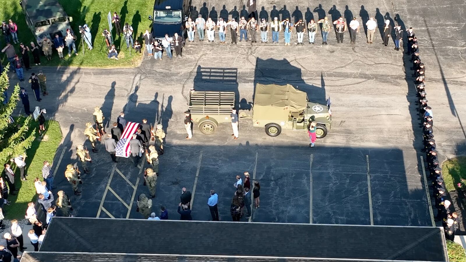 World War II veteran James "Pee Wee" Martin, 101, of Sugarcreek Twp., was laid to rest Wednesday Sept. 21, 2022 at the Dayton National Cemetery. As a member of the 101st Airborne Division, known as the “Screaming Eagles,” he parachuted into Normandy on June 5, 1944, one of the first American forces to land. CONTRIBUTED