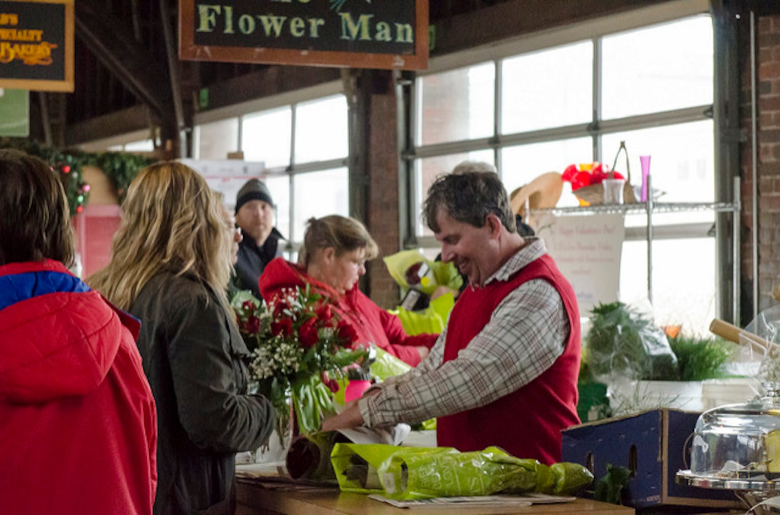 “The Flowerman” at the 2nd Street Market. SUBMITTED