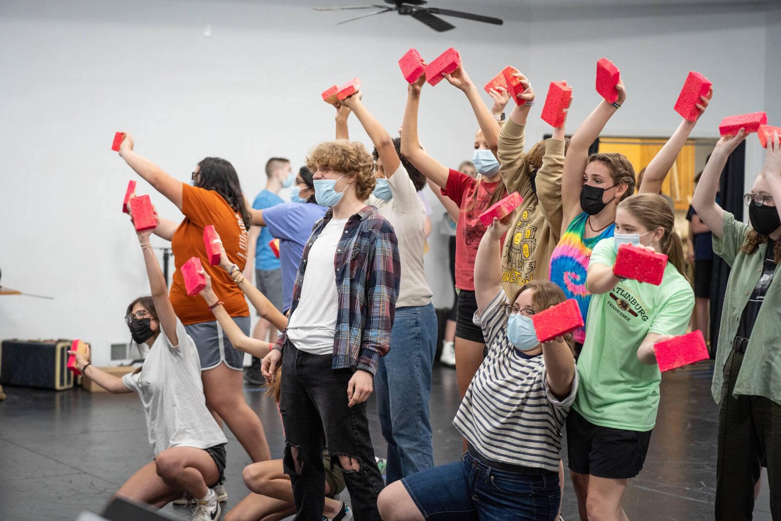 Vandalia Youth Theatre rehearses "The SpongeBob Musical," slated July 8-10 at Northmont High School. 