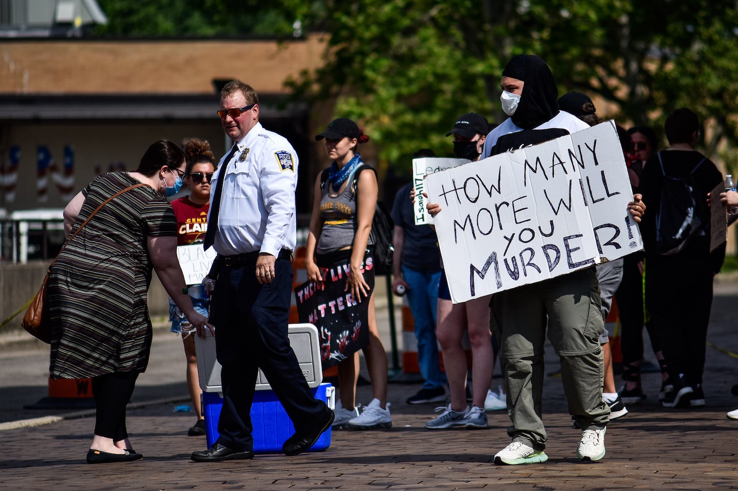 Crowd gathers for peaceful protest and march in Middletown