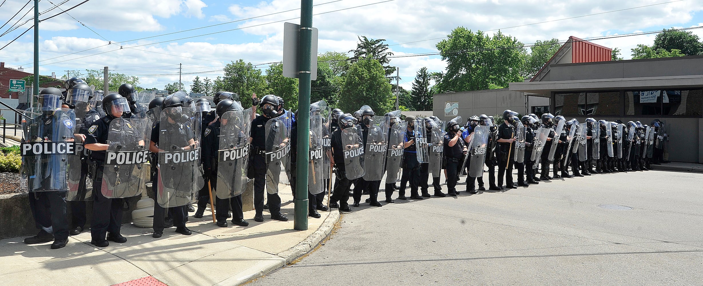 PHOTOS: Hundreds gather for protest in Dayton Saturday afternoon