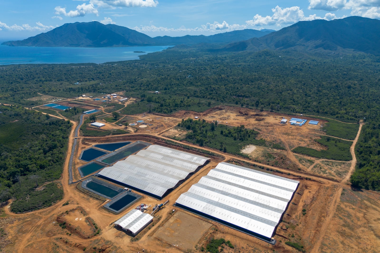 A nickel processing plant sits in Mapela village on Kabaena Island, Southeast Sulawesi, Indonesia, Saturday, Nov. 16, 2024. (AP Photo/Yusuf Wahil)