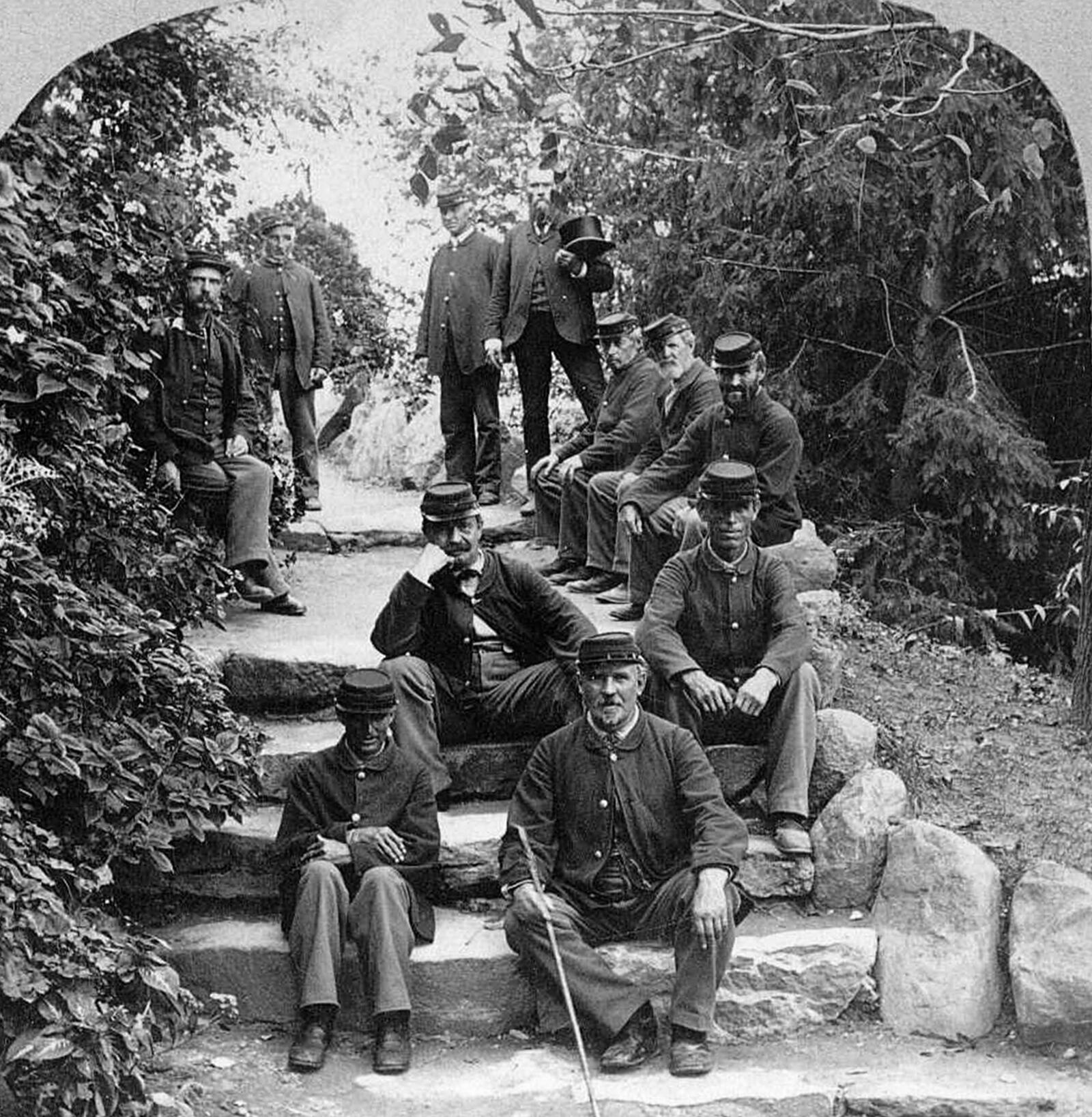 At its peak in the late 1800's and early 1900's the National Home for Disabled Volunteer Soldiers was home to over 7,000 Civil War soldiers. PHOTO COURTESY OF THE DAYTON VA ARCHIVES