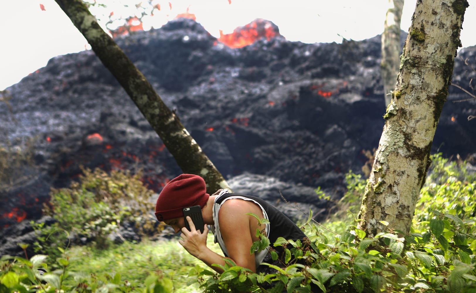 Photos: Hawaii volcano erupts