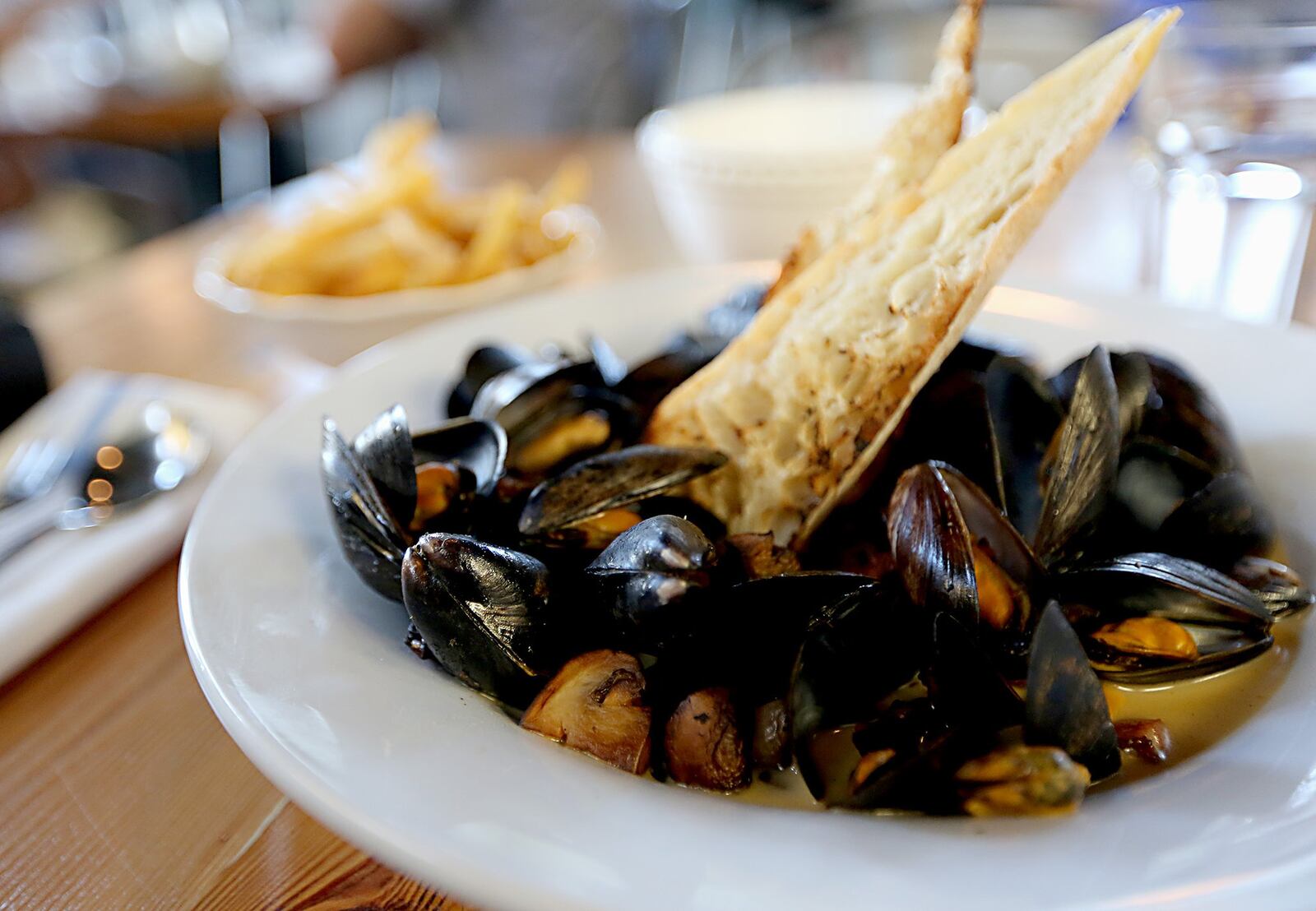 Mussels & Fries at Corner Kitchen. CONTRIBUTED