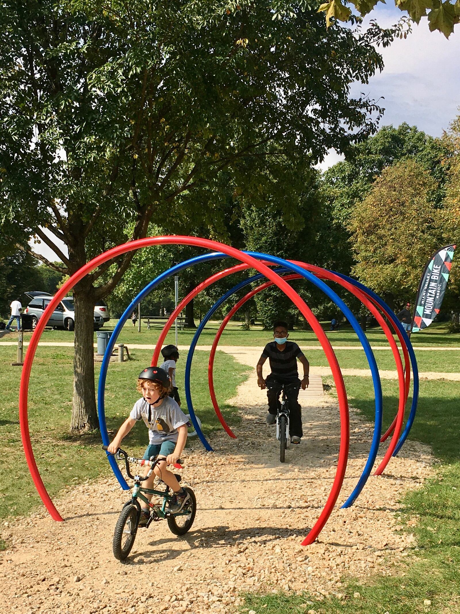 The bicycle playground is ready for riders at the Dayton Bike Yard. CONTRIBUTED