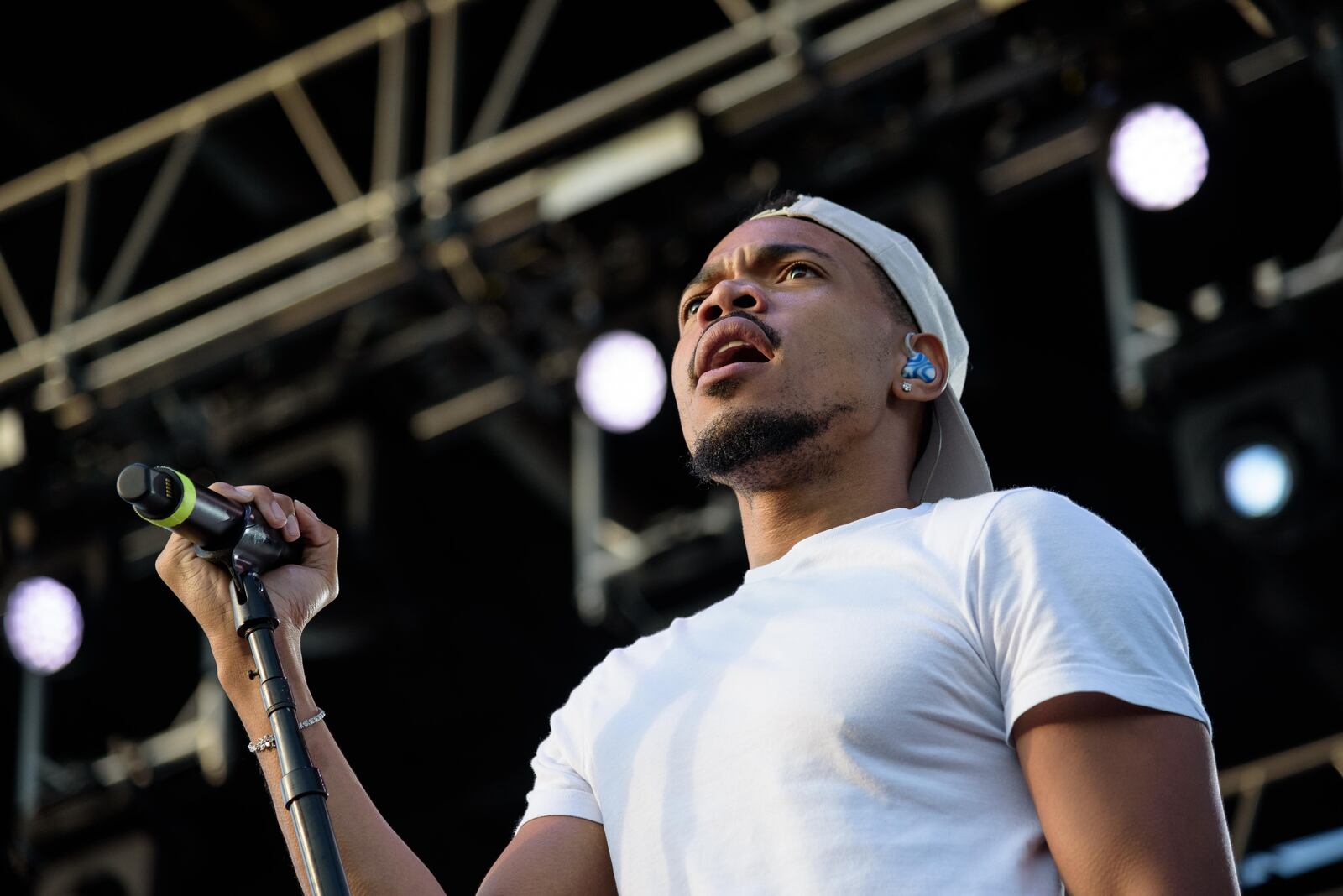 Dave Chappelle hosted the Gem City Shine benefit concert in Dayton's Oregon District on Sunday, Aug. 25, 2019.  Stevie Wonder, Chance the Rapper, Thundercat and Teyana Taylor were among the performers and there were also appearances made by Jon Stewart, Chris Rock, Fonzworth Bentley and more. TOM GILLIAM / CONTRIBUTING PHOTOGRAPHER