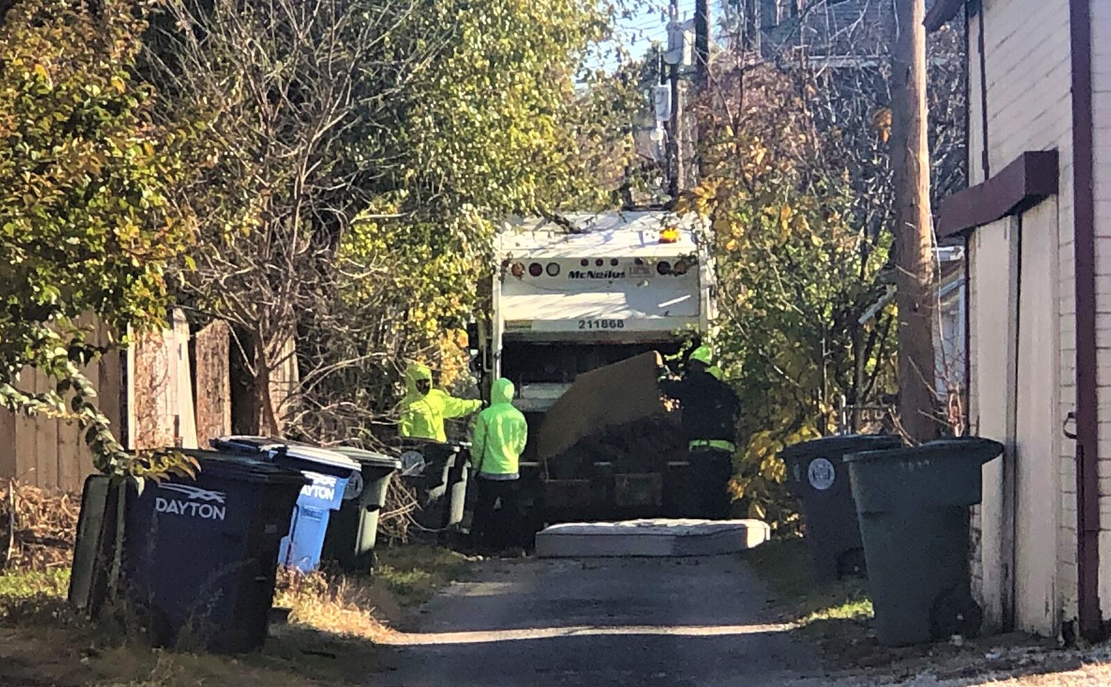 Dayton waste collection crews at work in the city. CORNELIUS FROLIK / STAFF