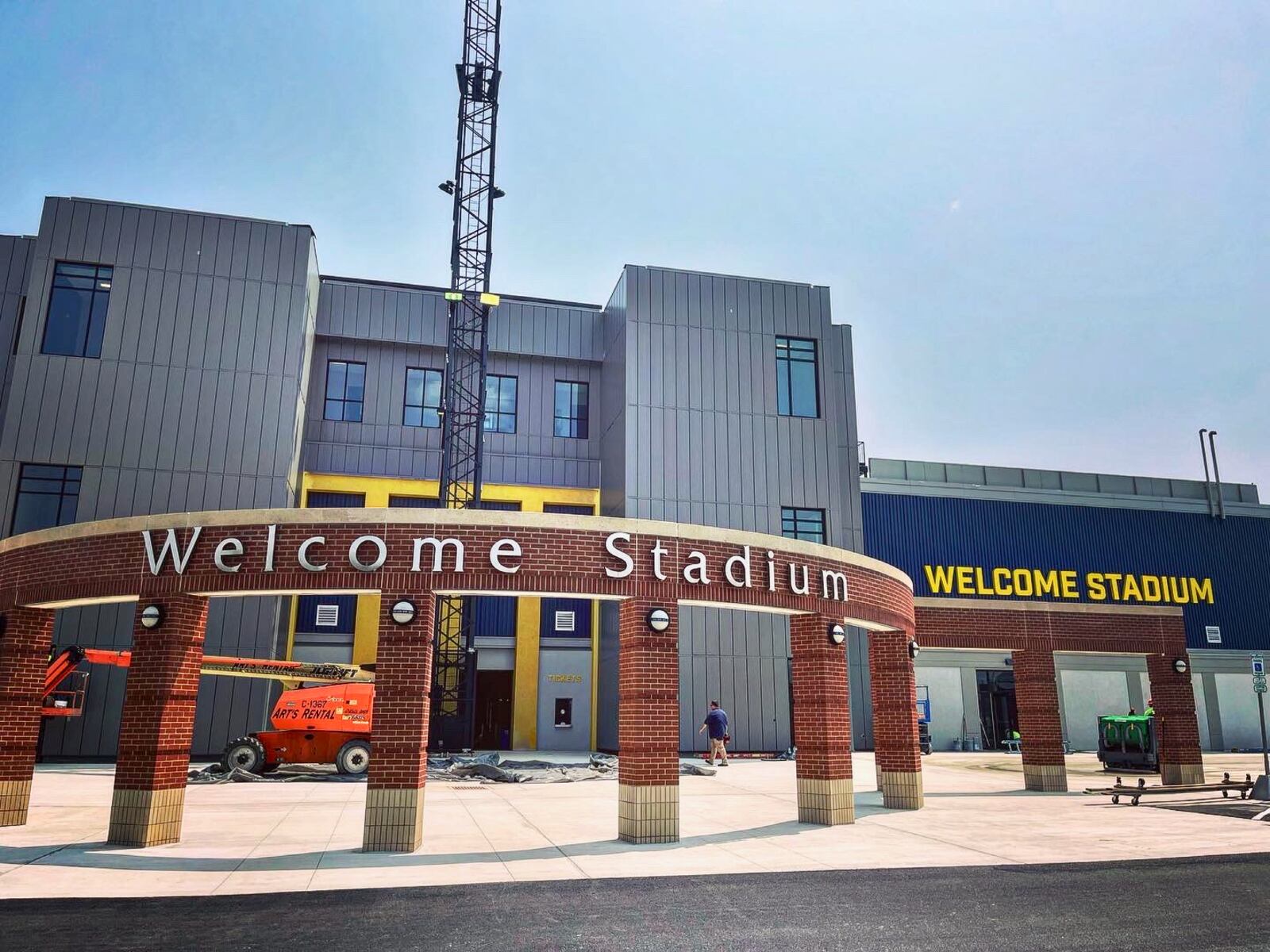 Welcome Stadium renovations pictured on Aug. 2, 2023. David Jablonski/Staff