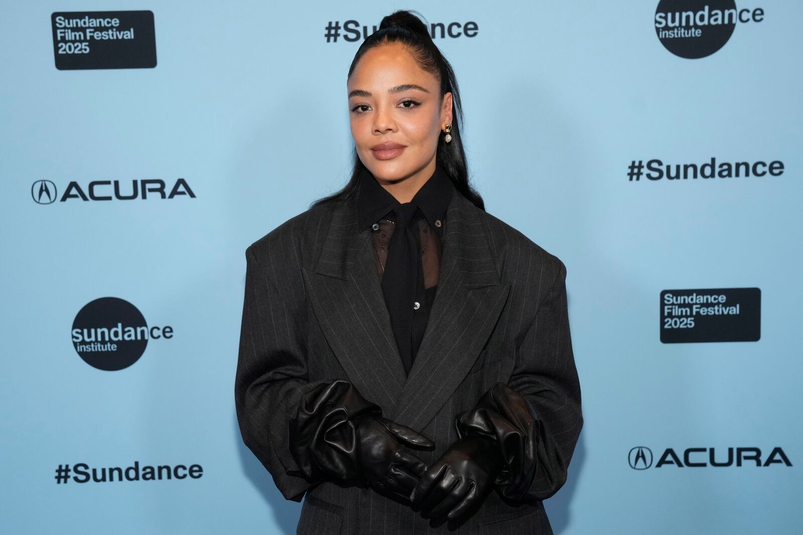 Tessa Thompson attends the Celebrating Sundance Institute gala during the Sundance Film Festival on Friday, Jan. 24, 2025, at Grand Hyatt Deer Valley in Park City, Utah. (Photo by Charles Sykes/Invision/AP)