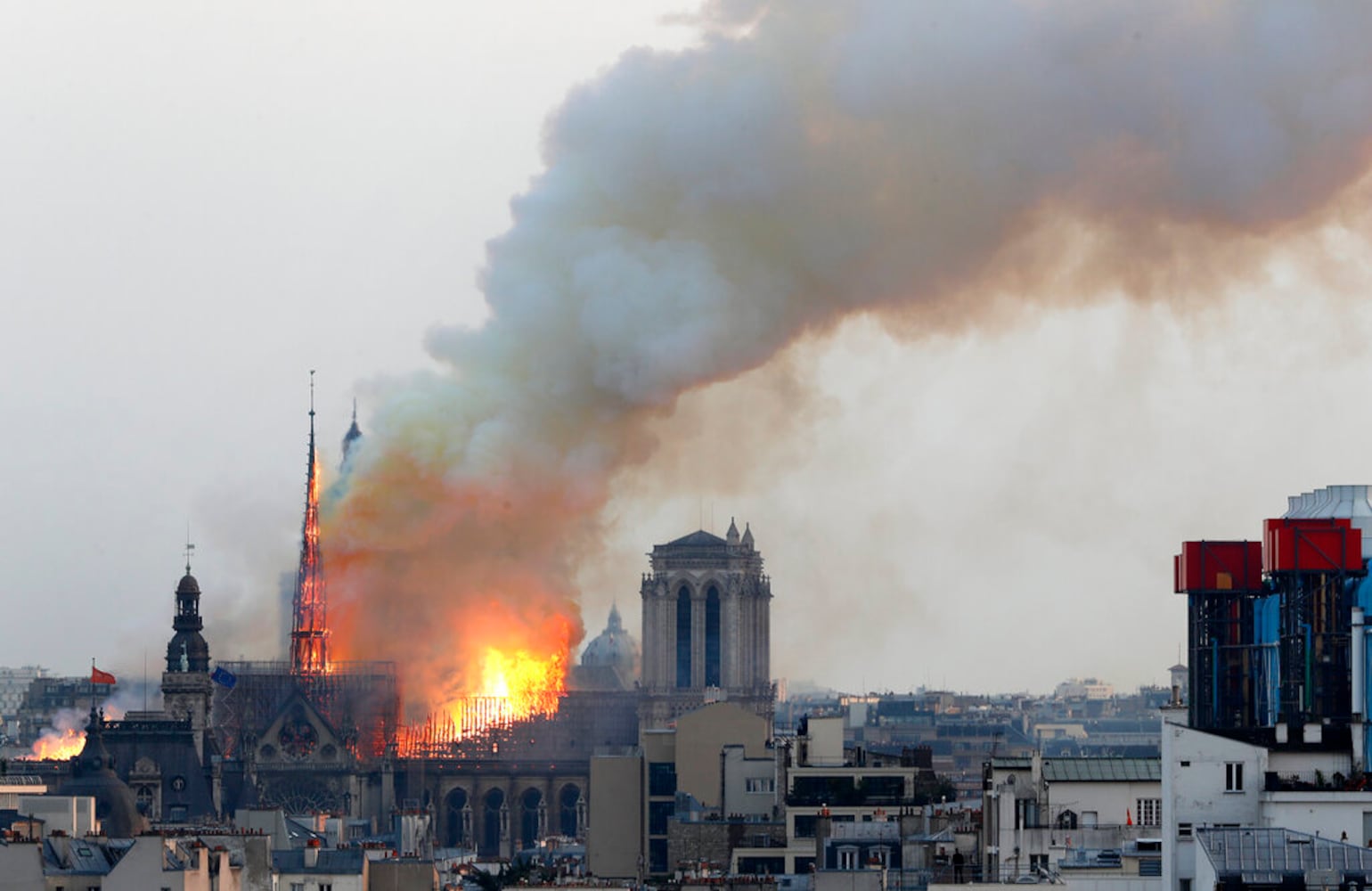 Photos: Paris’ Notre Dame Cathedral on fire