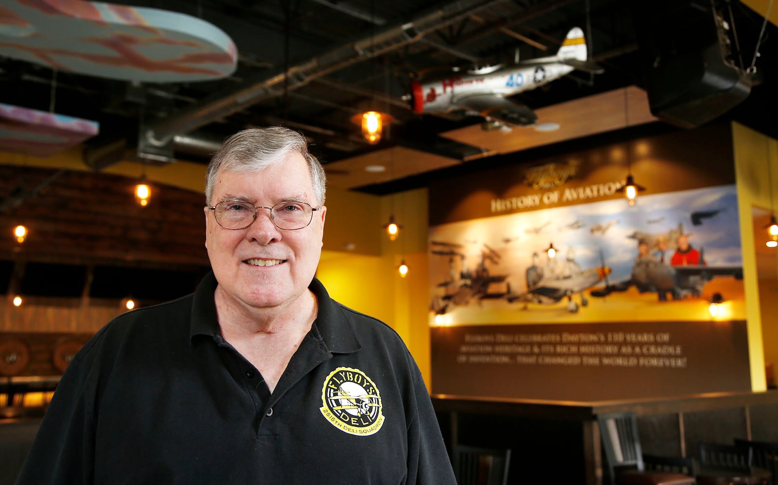 Flyboys Deli owner Steve Crandell inside his new Bevercreek restaurant.   TY GREENLEES / STAFF