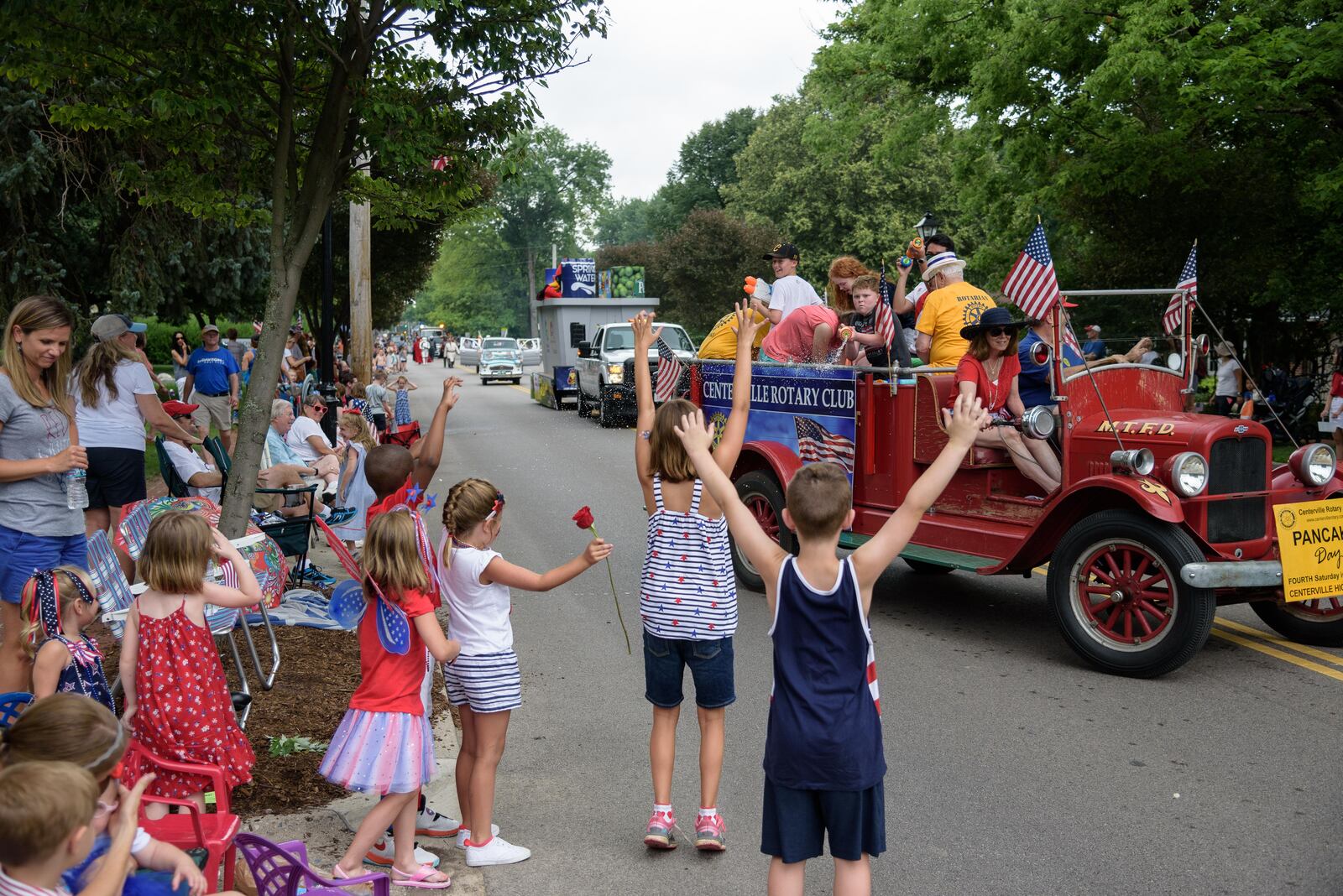 The Centerville-Washington Township Americana Festival is back and honoring the men and women who helped the community battle the pandemic.   FILE PHOTO