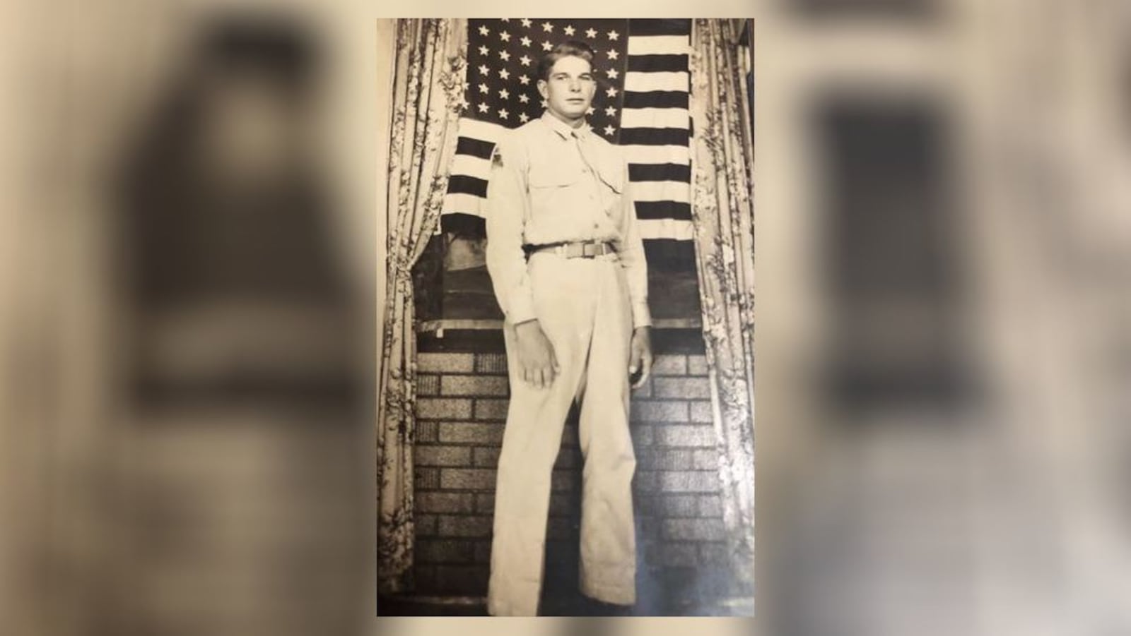 Richard "Dick" Gard served three years in the U.S. Army from 1943-1945. He celebrated his 100th birthday Thursday. RICK McCRABB/STAFF