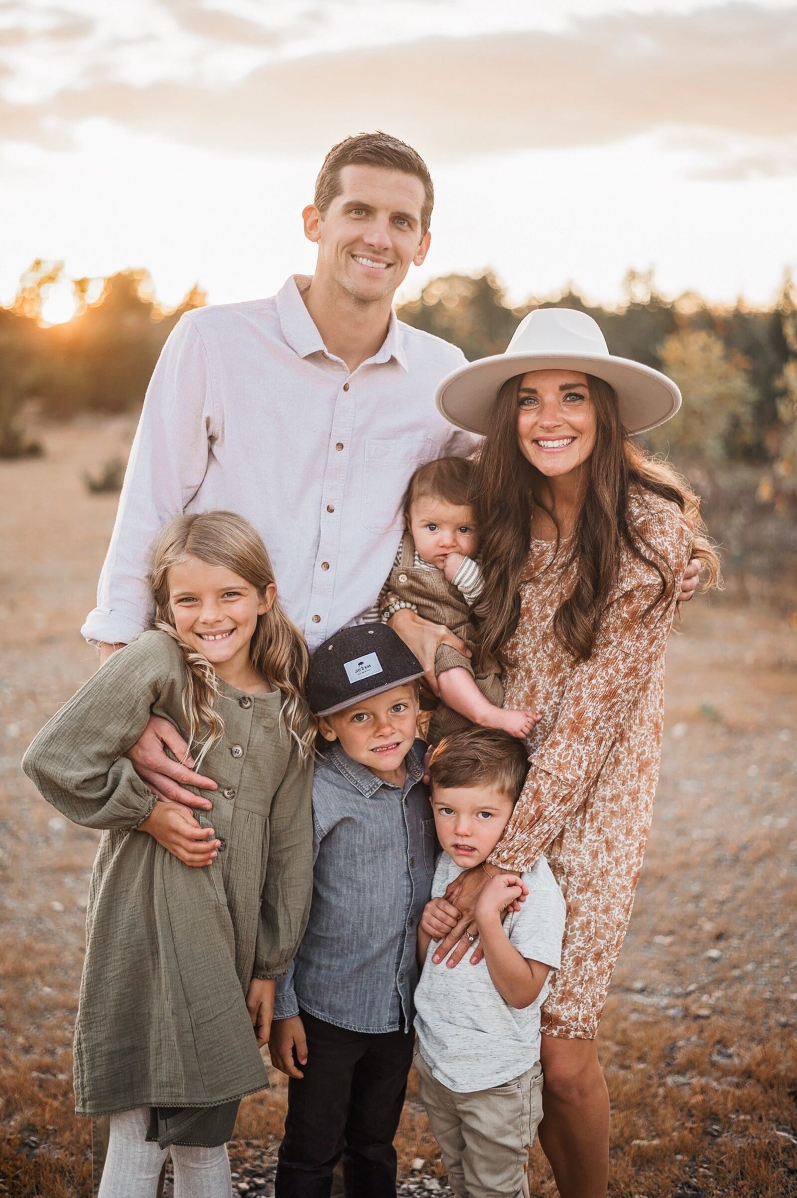 The Sargent Family – (left to right) Gracie, Clint, CJ, Jordy and Landry being held by Jill. CONTRIBUTED