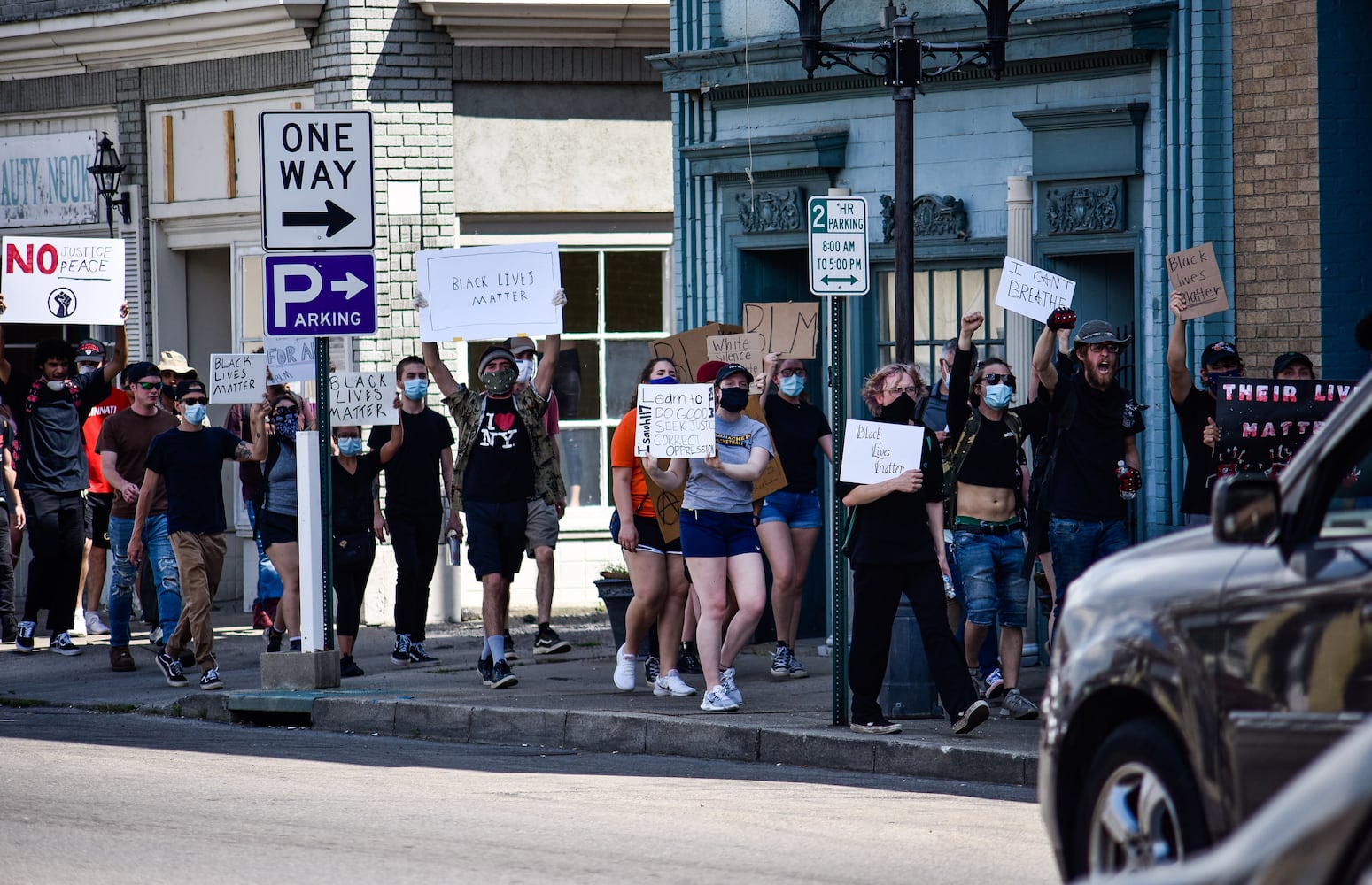 Crowd gathers for peaceful protest and march in Middletown