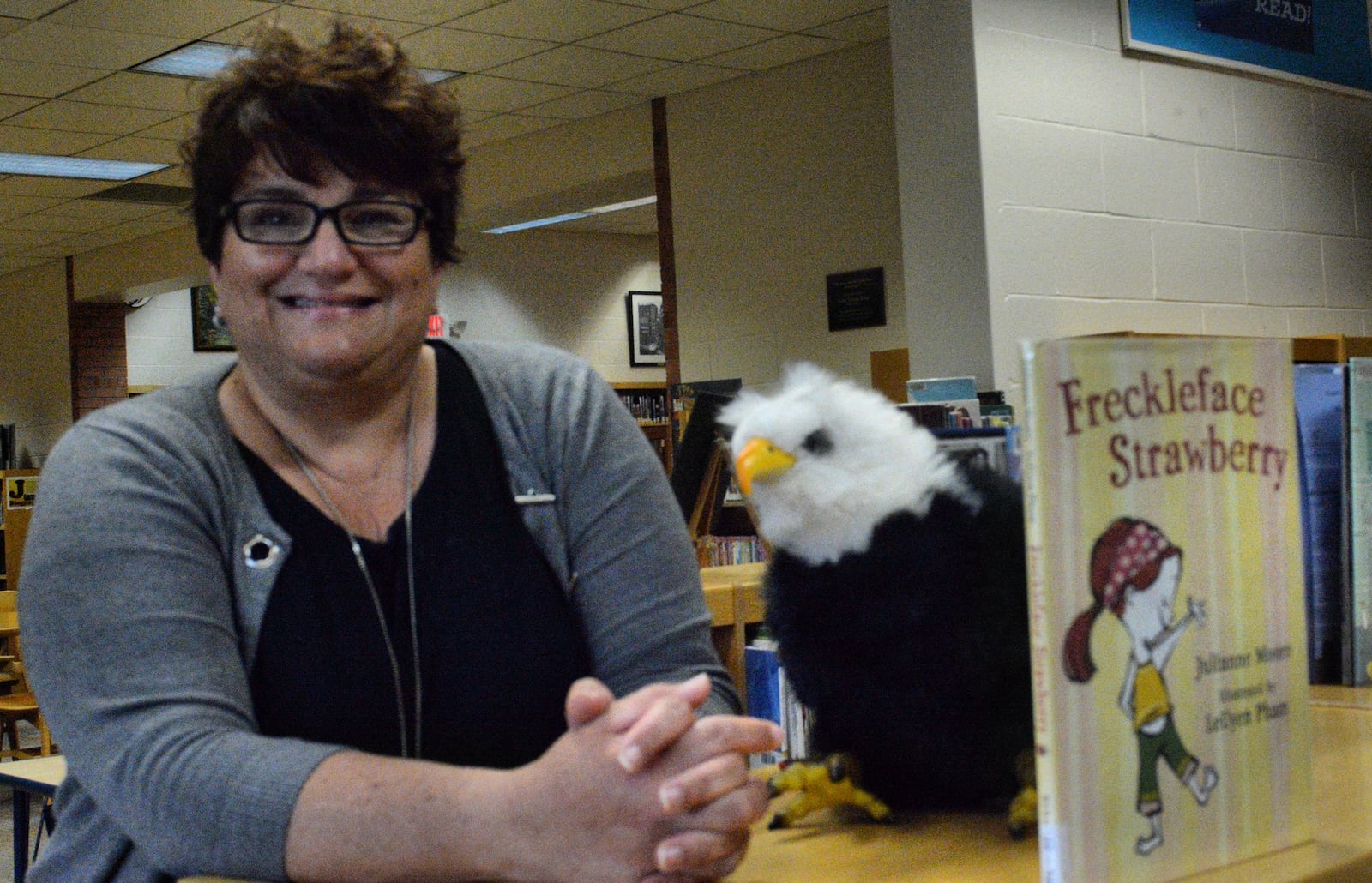 Lisa Santucci is getting used to the public library world at the Tipp City Public Library. CONTRIBUTED