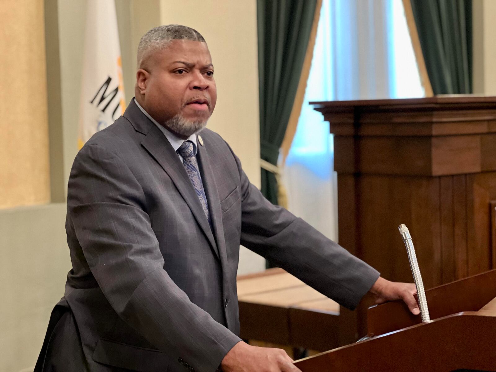 Derrick Foward is reinstated president of the Dayton Unit NAACP after he briefly stepped down to run for public office. AIMEE HANCOCK/STAFF