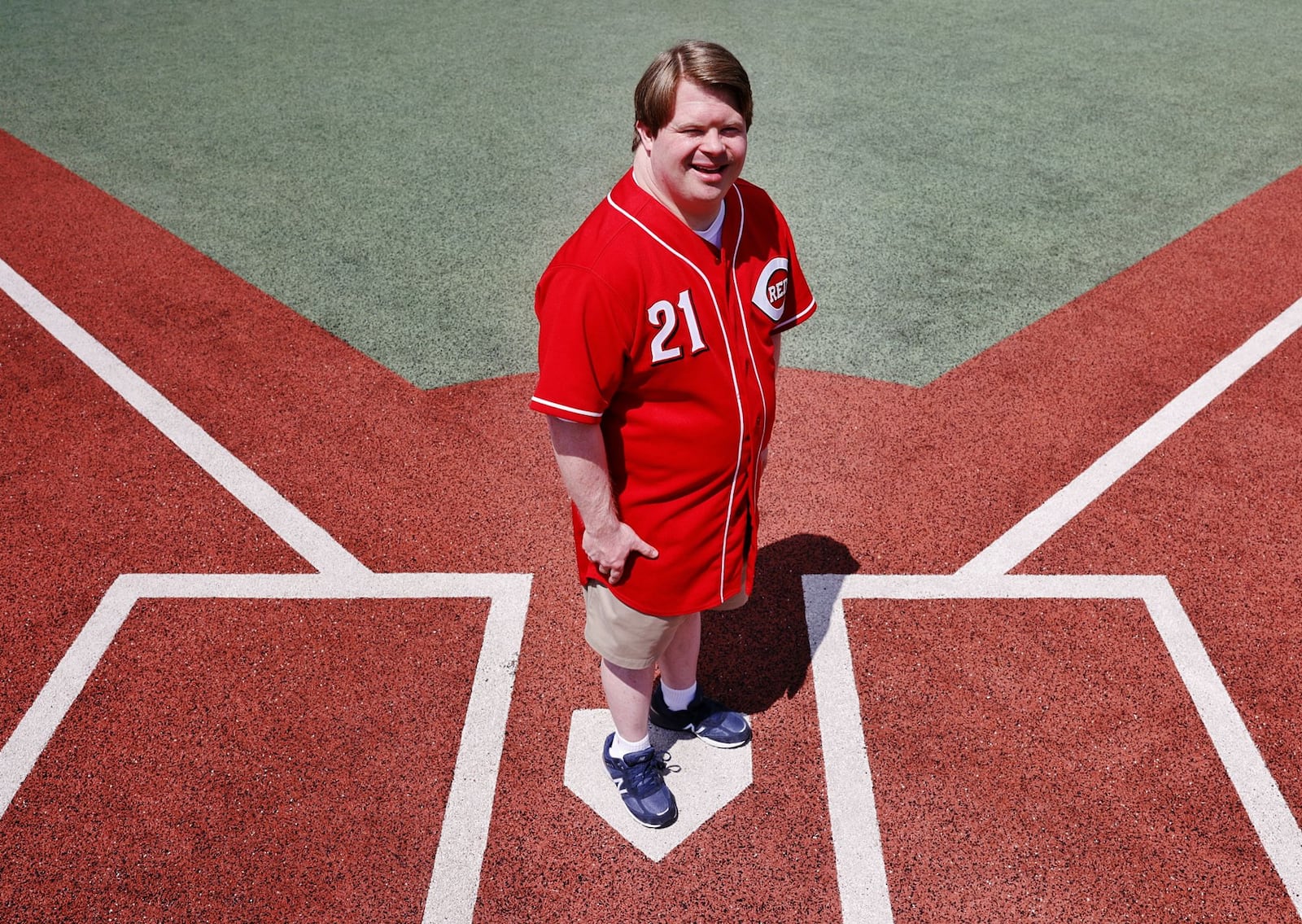 Teddy Kremer, the most famous Cincinnati Reds batboy, is one of the local celebrities including in the Nuxhall Character Card series. Kremer was the 2022 Nuxhall Humanitarian Award winner. NICK GRAHAM/FILE