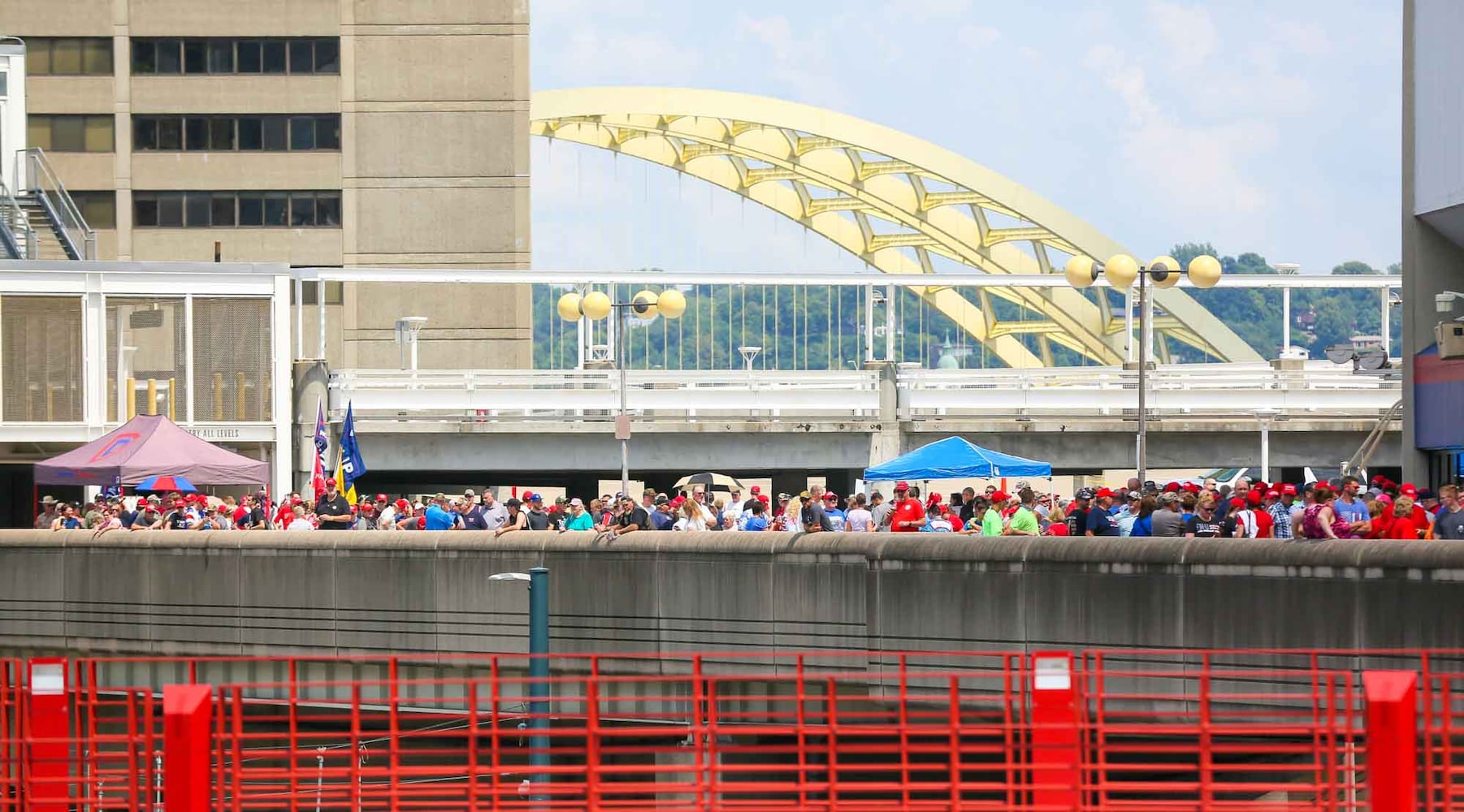 PHOTOS Crowd arrives for President Donald Trump rally in Cincinnati