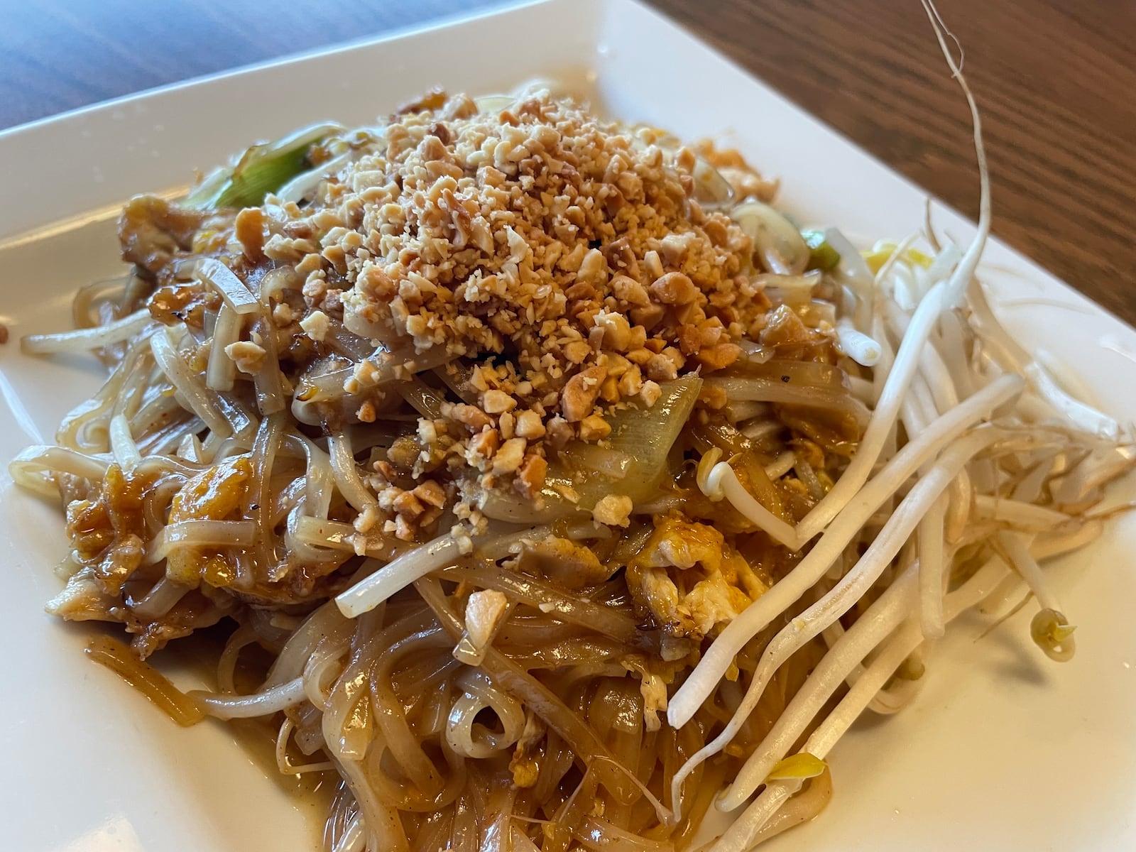 Time4Thai is located at 4622 Brandt Pike in Dayton. Pictured is Pad Thai. NATALIE JONES/STAFF