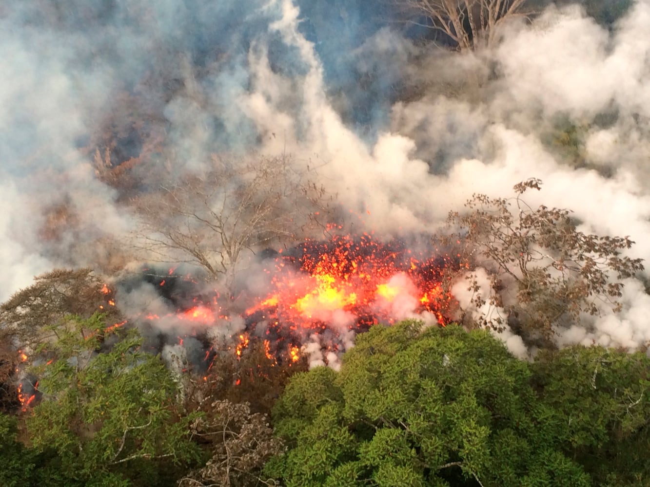 Photos: Hawaii volcano erupts