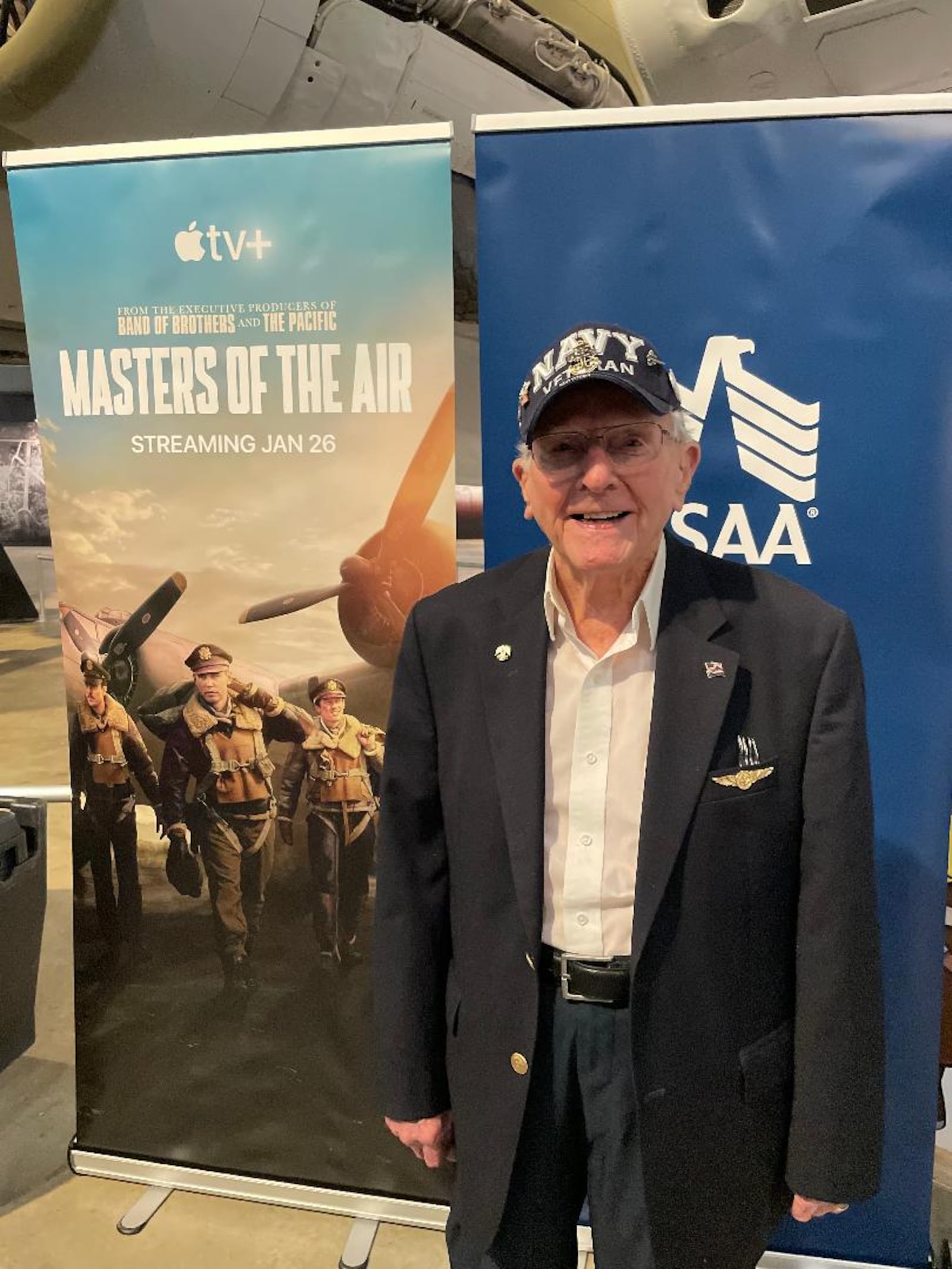 World War II Navy veteran Don Muncy was the special guest at the advanced screening of "Masters of the Air" at the National Museum of the U.S. Air Force.