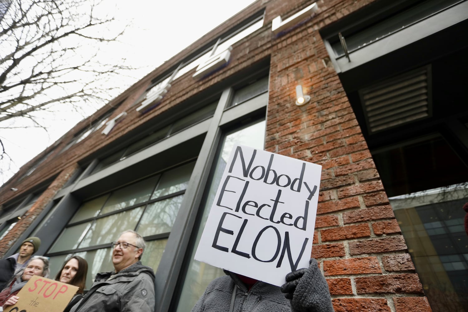 Tesla Protest Seattle