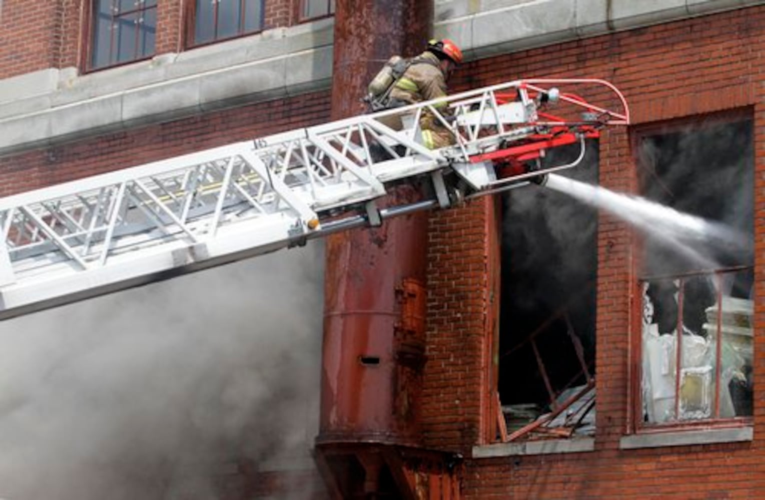 Fire at the Crowell-Collier Building