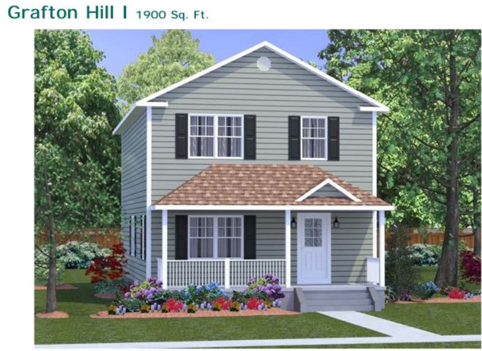 A rendering of one of the 40 proposed homes in a new subdivision in northeast Dayton. CONTRIBUTED