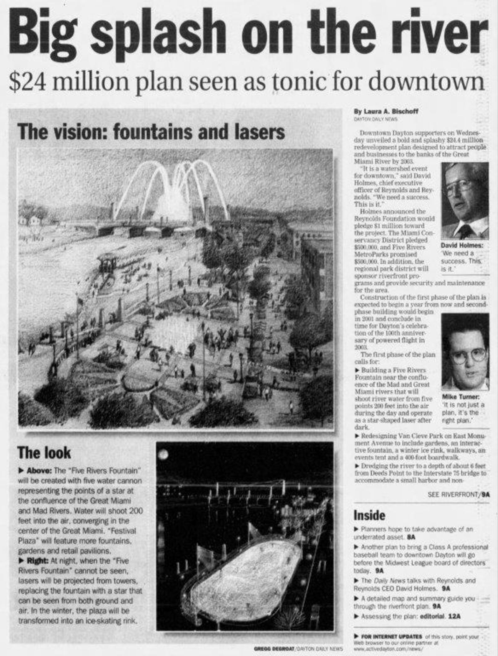 Dayton Daily News front page from March 12, 1998.