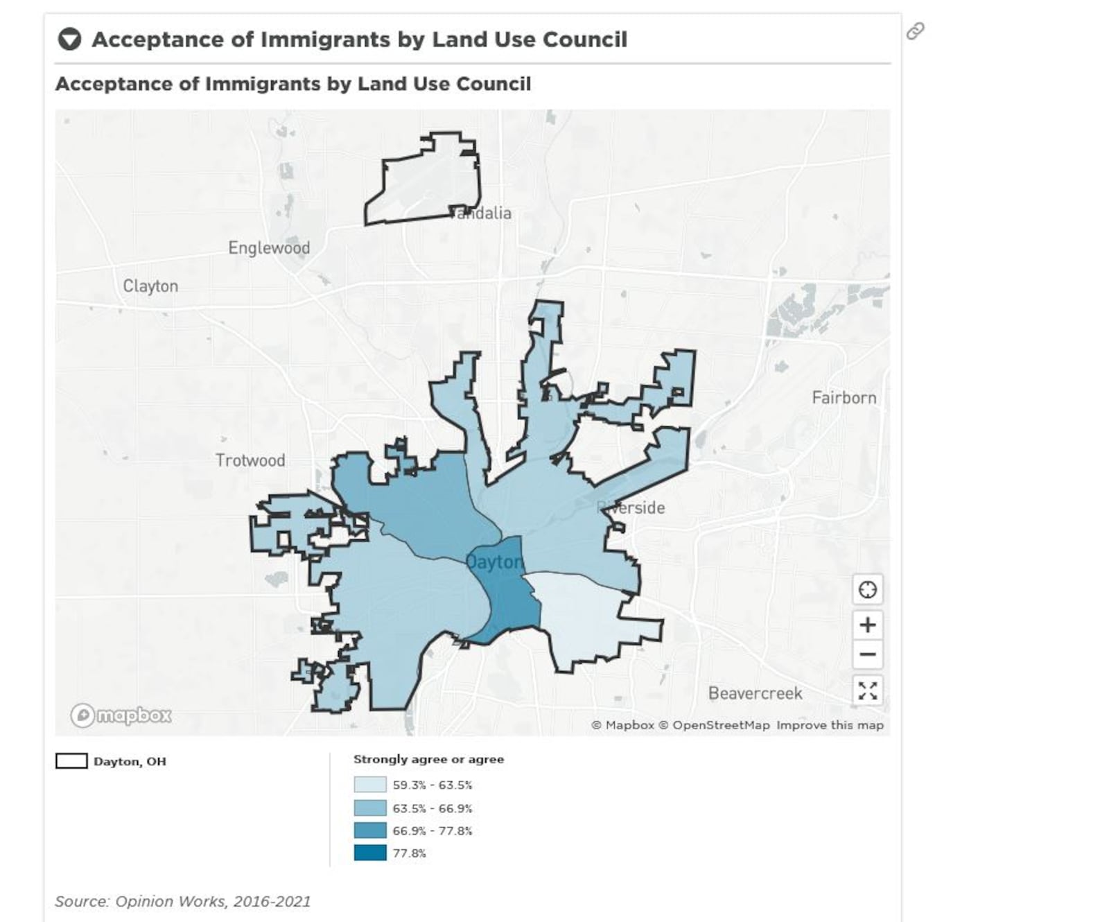 About 70% of Dayton residents say they would support living next to an immigrant family. CONTRIBUTED