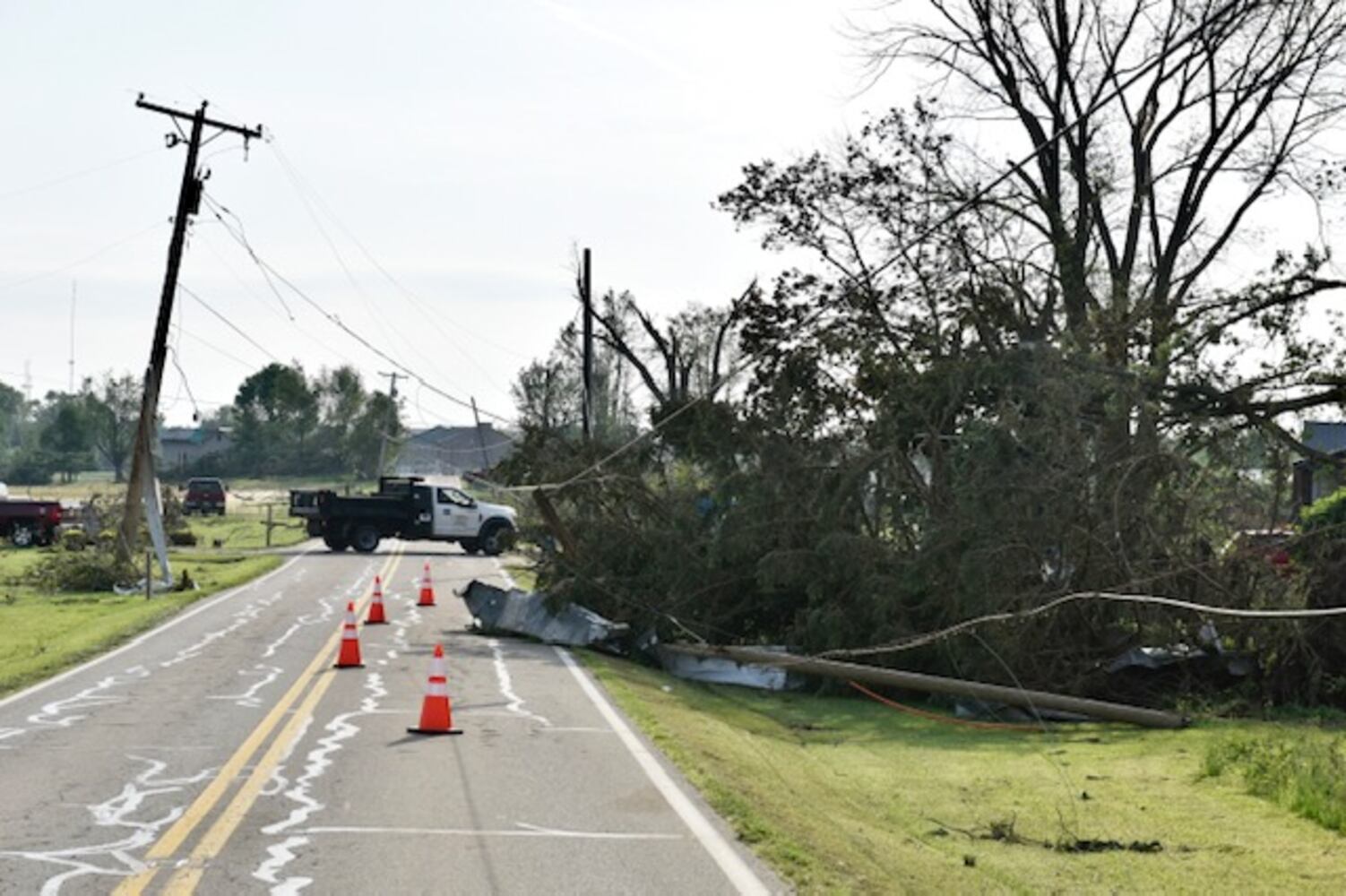 PHOTOS: Daylight reveals widespread damage from Monday storms