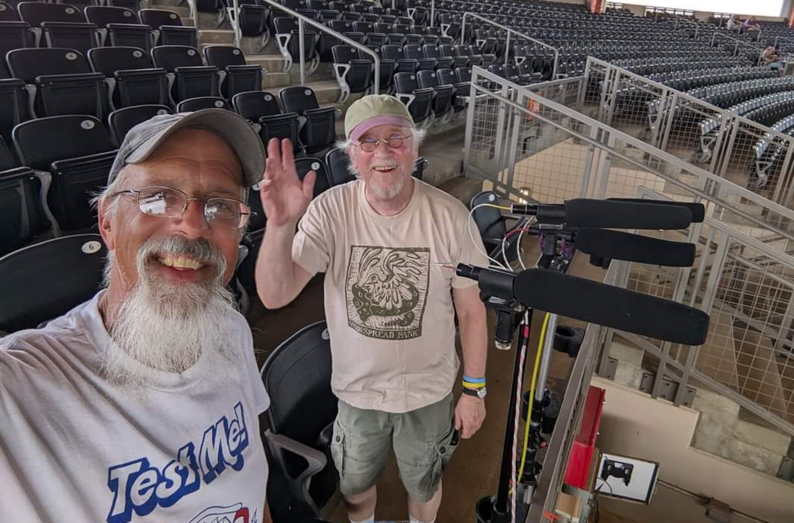 Brian Boyd, left, is a concert taper who has been recording shows for decades. CONTRIBUTED